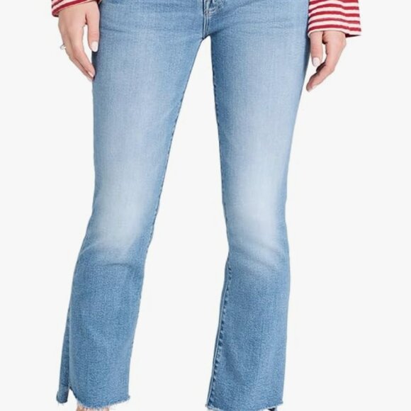 MOTHER Women's The Insider Crop Step Fray Jeans size 30 - Picture 2 of 6